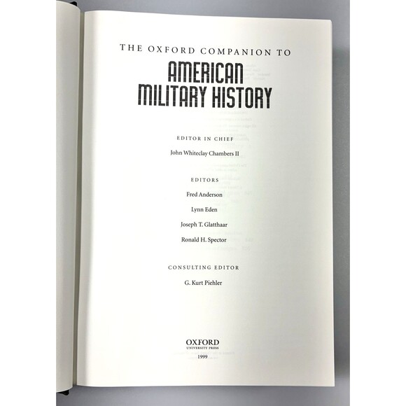 The Oxford Companion to American Military History Vintage 1999 Hardback - Picture 3 of 8